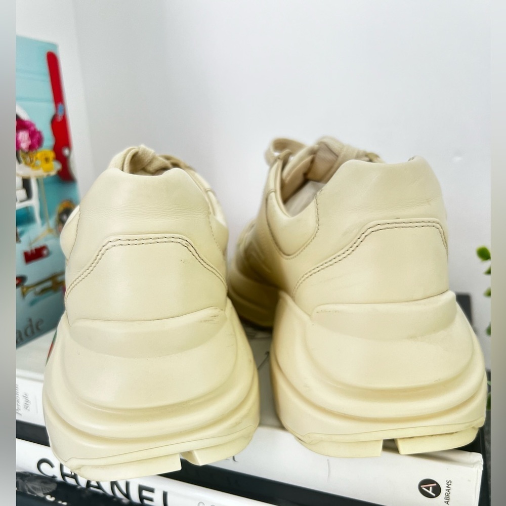 Gucci Off-White Vintage Logo Rhyton Sneakers Womens Size 40.5 U.S 9.5 - Picture 4 of 8